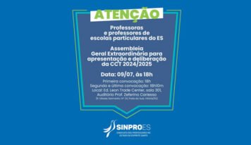 ATENCÃO PROFESSORAS E PROFESSORES DE ESCOLAS PARTICULARES DO ES